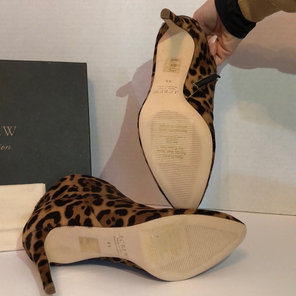 Cece AB 60 | Natural Leopard Print Pony Ankle Boots | JIMMY CHOO Leopard Booties